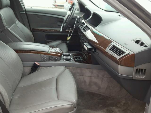 WBAGL63463DP62217 - 2003 BMW 745 I GRAY photo 5