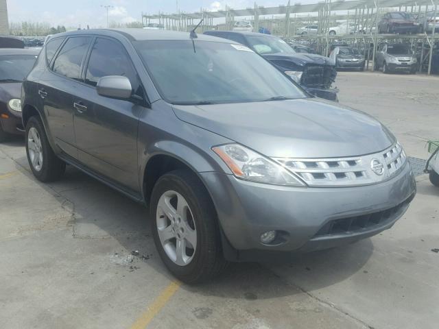 JN8AZ08T25W303573 - 2005 NISSAN MURANO SL GRAY photo 1