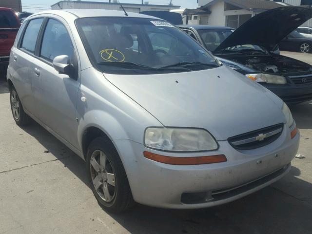 KL1TD66608B005156 - 2008 CHEVROLET AVEO BASE SILVER photo 1