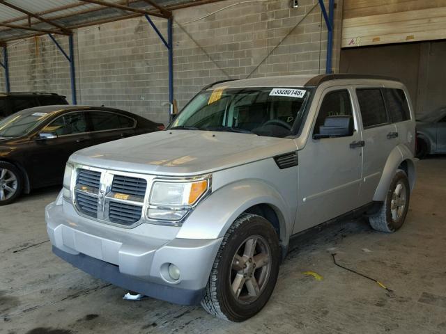 1D8GT28K18W104255 - 2008 DODGE NITRO SXT SILVER photo 2