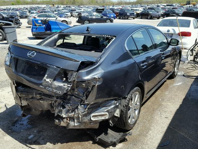 JTHCE1KS2A0027140 - 2010 LEXUS GS 350 GRAY photo 4