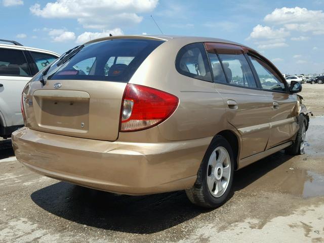 KNADC165756255277 - 2005 KIA RIO CINCO GOLD photo 4