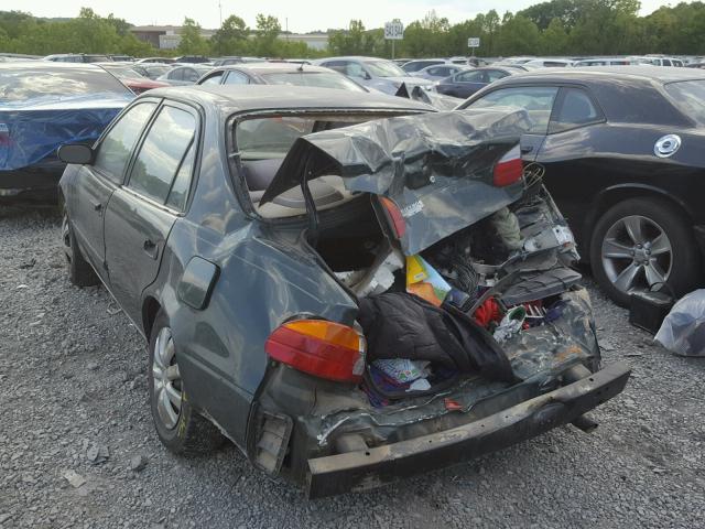 1Y1SK52821Z408074 - 2001 CHEVROLET GEO PRIZM 绿色 照片 3