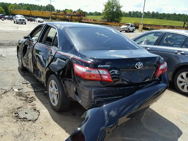 4T1BE46K39U863869 - 2009 TOYOTA CAMRY BASE BLACK photo 3