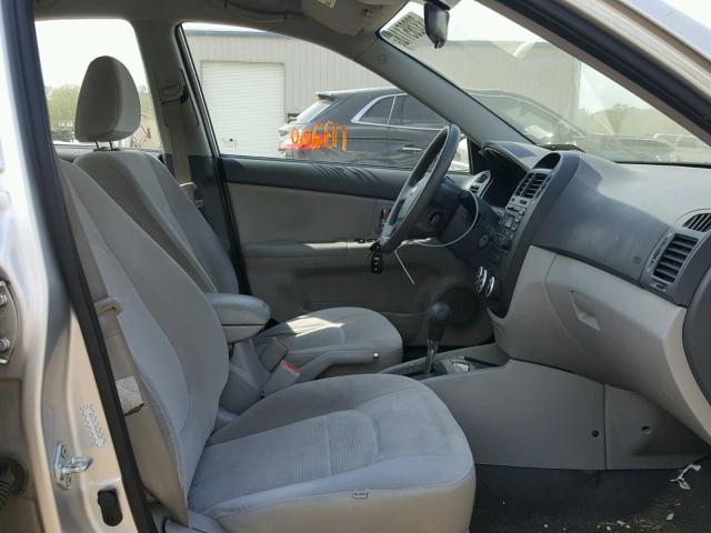 KNAFE221095661909 - 2009 KIA SPECTRA EX SILVER photo 5