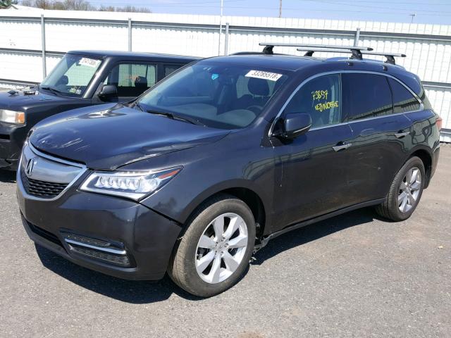 5FRYD4H88FB023057 - 2015 ACURA MDX ADVANC CHARCOAL photo 2