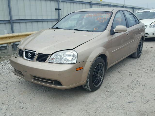 KL5JD56Z75K073783 - 2005 SUZUKI FORENZA S TAN photo 2