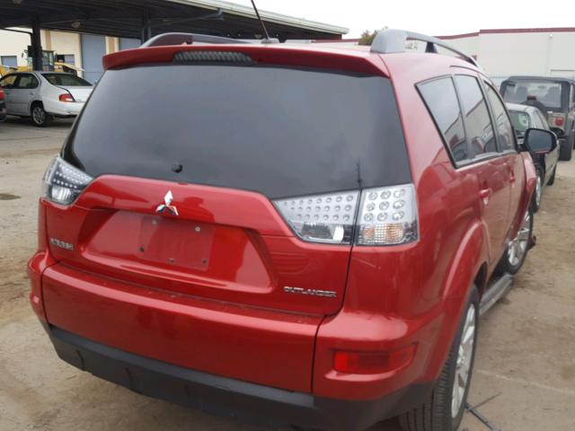 JA4AS3AW5CU017001 - 2012 MITSUBISHI OUTLANDER RED photo 4