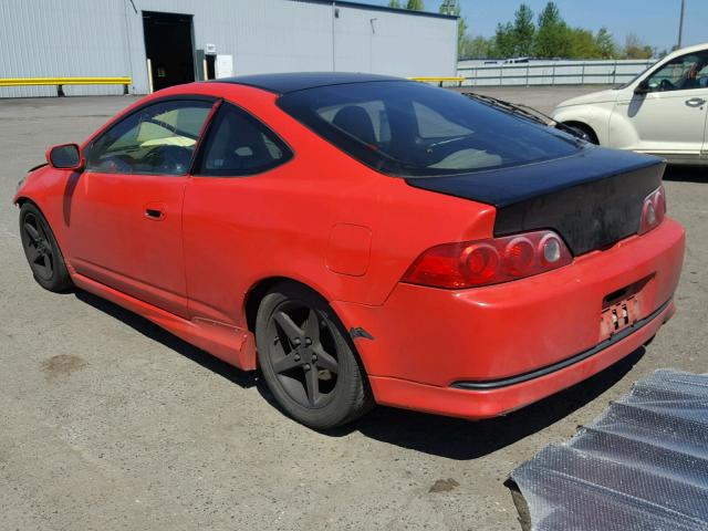 JH4DC53035S018505 - 2005 ACURA RSX TYPE-S RED photo 3