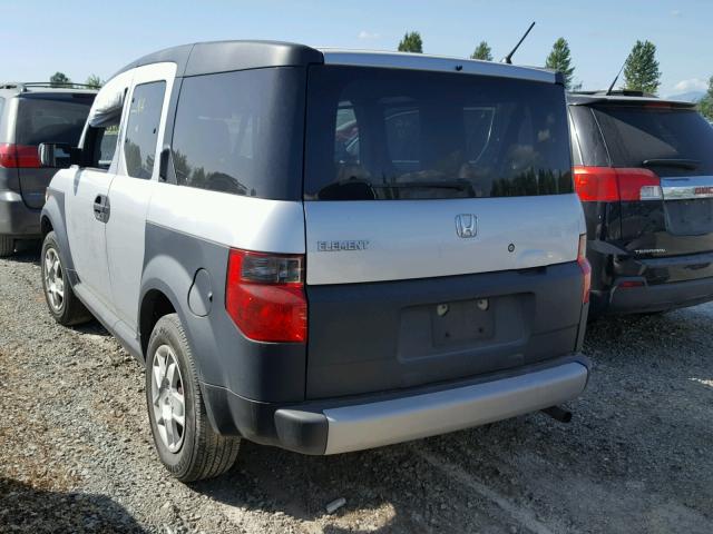 5J6YH18387L016644 - 2007 HONDA ELEMENT LX GRAY photo 3