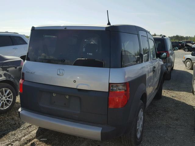 5J6YH18387L016644 - 2007 HONDA ELEMENT LX GRAY photo 4