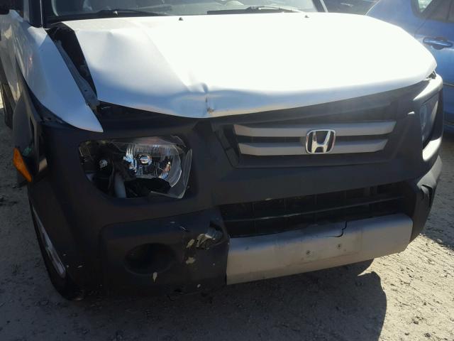 5J6YH18387L016644 - 2007 HONDA ELEMENT LX GRAY photo 9