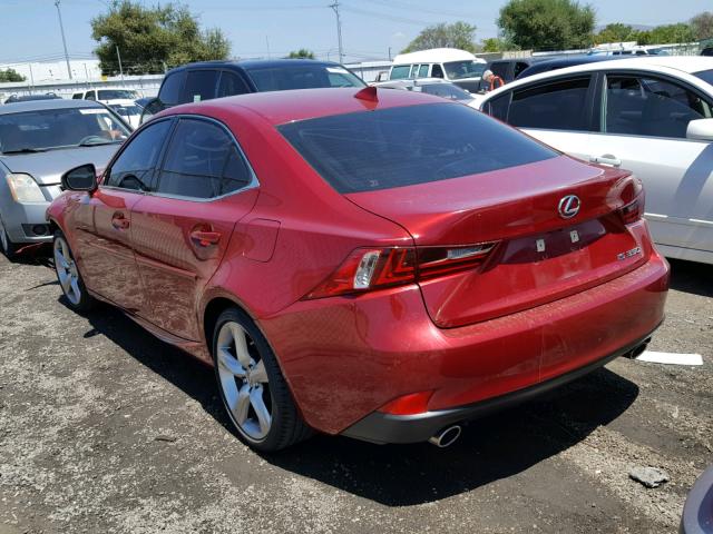 JTHBE1D24E5001642 - 2014 LEXUS IS 350 RED photo 3