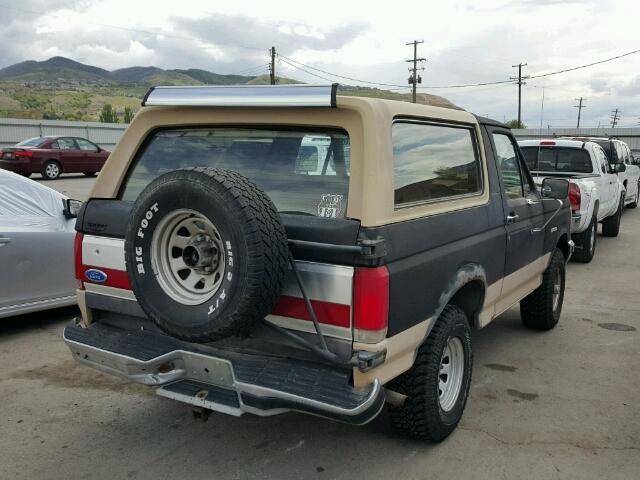 1FMEU15H6LLA52486 - 1990 FORD BRONCO U10 BLACK photo 4