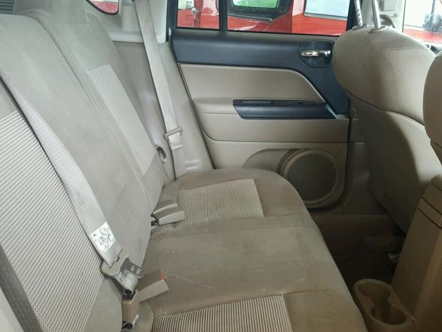 1J4NT1FB6BD260873 - 2011 JEEP COMPASS SP WHITE photo 6