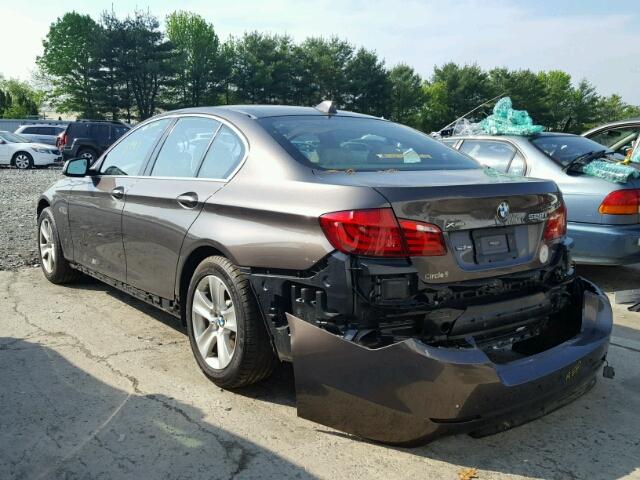 WBAXH5C53DDW12409 - 2013 BMW 528 XI BLACK photo 3