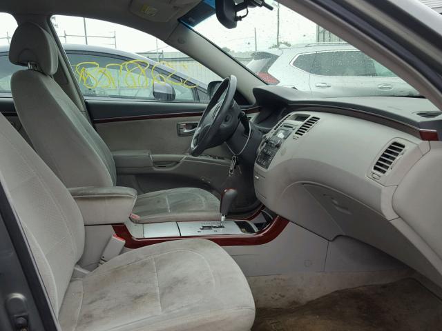 KMHFC46D47A182546 - 2007 HYUNDAI AZERA GLS GRAY photo 5