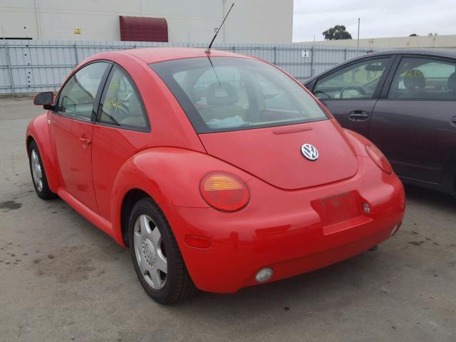 3VWCC21C7YM406615 - 2000 VOLKSWAGEN NEW BEETLE 红色 照片 3