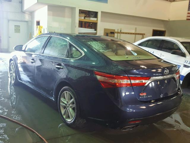 4T1BK1EB1EU097689 - 2014 TOYOTA AVALON BAS Blau Foto 3