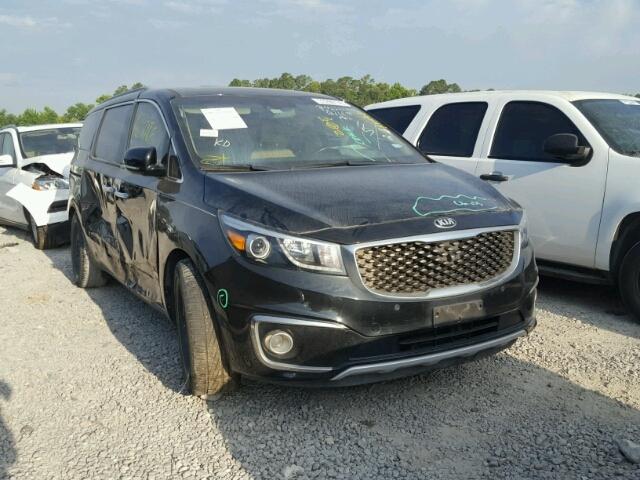 KNDME5C19F6028356 - 2015 KIA SEDONA SXL BLACK photo 1