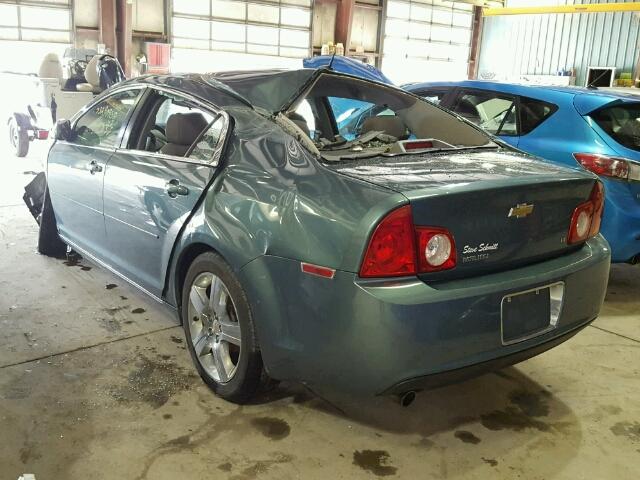 1G1ZH57B29F251190 - 2009 CHEVROLET MALIBU 1LT GREEN photo 3