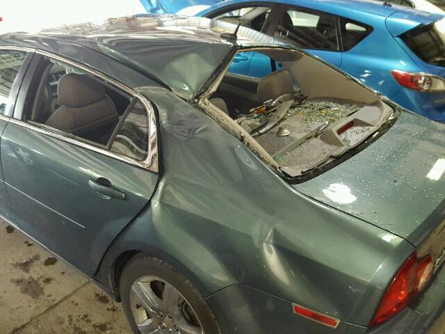 1G1ZH57B29F251190 - 2009 CHEVROLET MALIBU 1LT GREEN photo 9