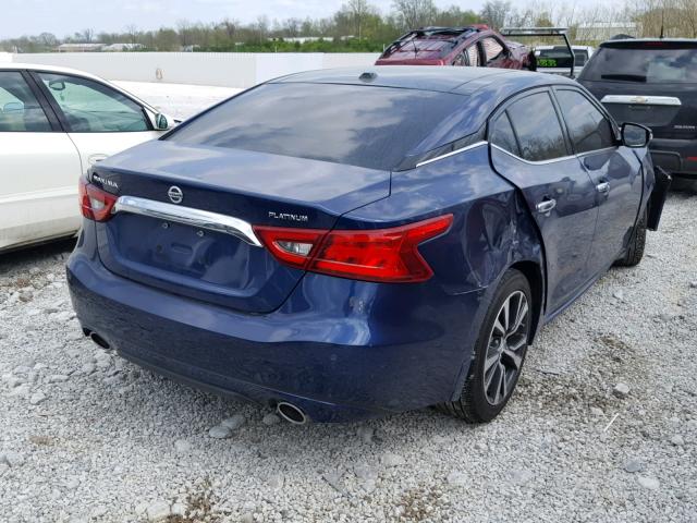 1N4AA6AP2HC411089 - 2017 NISSAN MAXIMA 3.5 BLUE photo 4