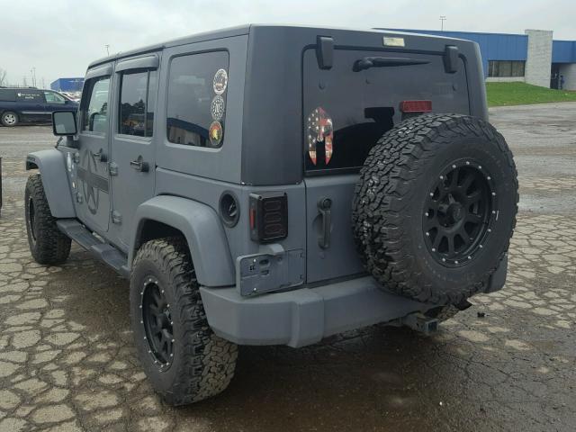 1J4GA591X7L144551 - 2007 JEEP WRANGLER S GRAY photo 3