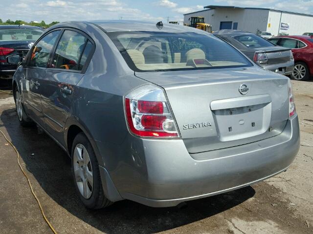 3N1AB61E38L613906 - 2008 NISSAN SENTRA 2.0 GRAY photo 3