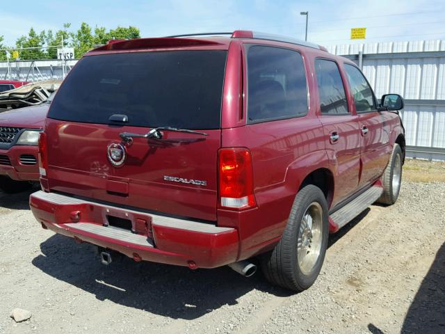 1GYEK63N65R122806 - 2005 CADILLAC ESCALADE L RED photo 4