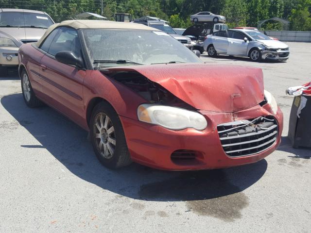 1C3EL75R34N174459 - 2004 CHRYSLER SEBRING GT RED photo 1