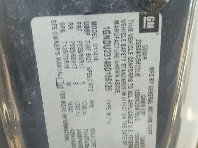 1GNDU23148D186126 - 2008 CHEVROLET UPLANDER L 蓝色 照片 10