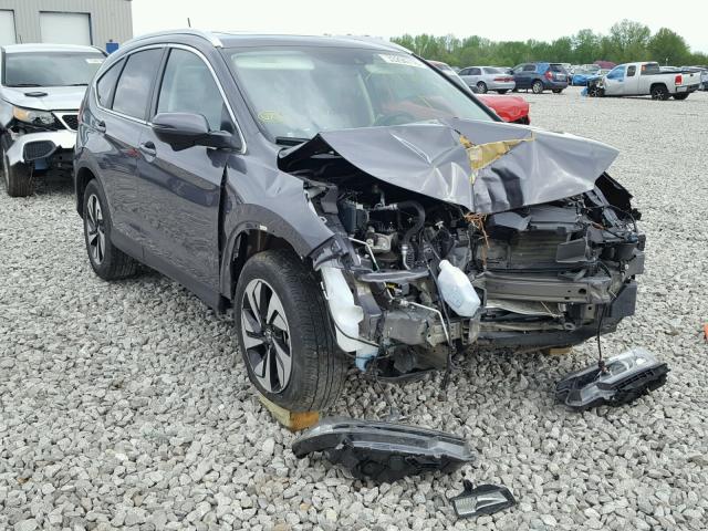 5J6RM4H91FL099192 - 2015 HONDA CR-V TOURI GRAY photo 1