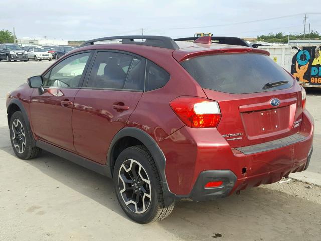 JF2GPANC1G8347692 - 2016 SUBARU CROSSTREK BURGUNDY photo 3