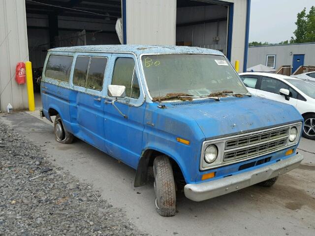 E11HHZ39712 - 1977 FORD E100 VAN BLUE photo 1