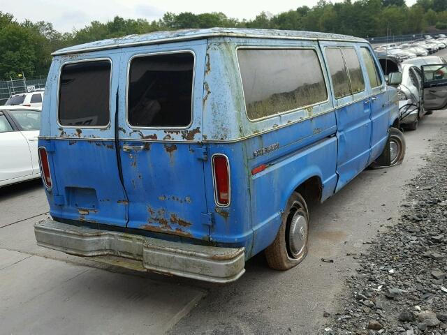 E11HHZ39712 - 1977 FORD E100 VAN BLUE photo 4