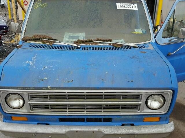 E11HHZ39712 - 1977 FORD E100 VAN BLUE photo 7