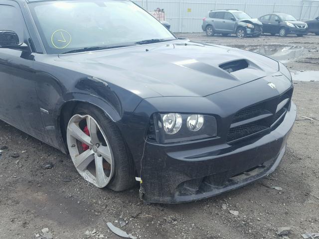 2B3LA73W78H144169 - 2008 DODGE CHARGER SR BLACK photo 9