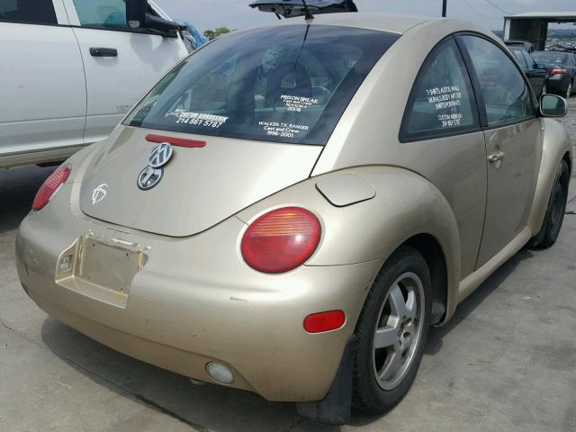 3VWCB21C11M463837 - 2001 VOLKSWAGEN NEW BEETLE 金色 照片 4
