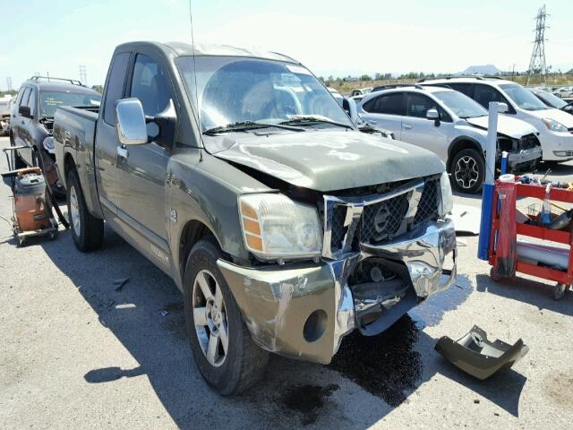 1N6AA06AX4N555450 - 2004 NISSAN TITAN XE GREEN photo 1