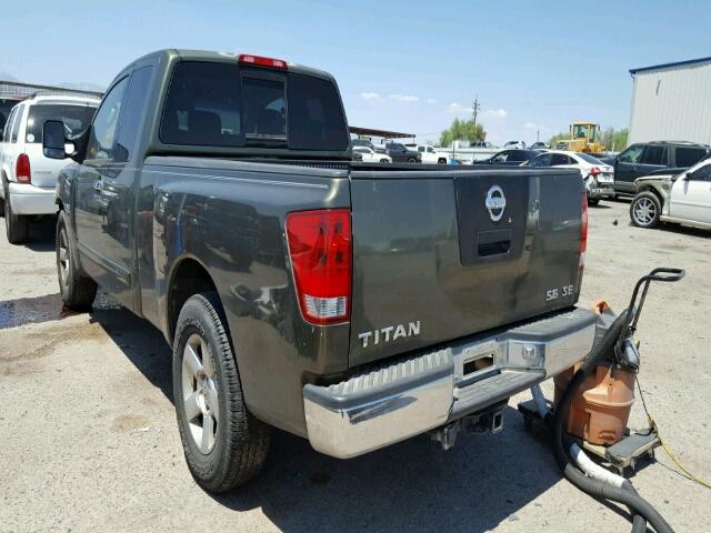 1N6AA06AX4N555450 - 2004 NISSAN TITAN XE GREEN photo 3