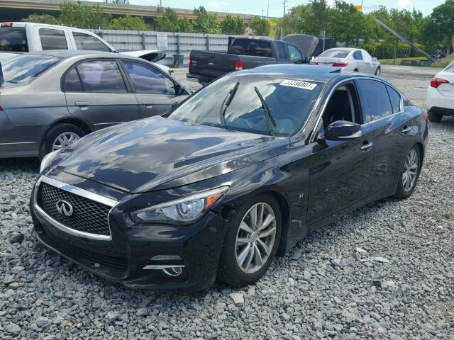 JN1BV7AP6FM352860 - 2015 INFINITI Q50 BASE BLACK photo 2