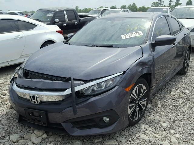 2HGFC1F77HH650674 - 2017 HONDA CIVIC EXL CHARCOAL photo 2