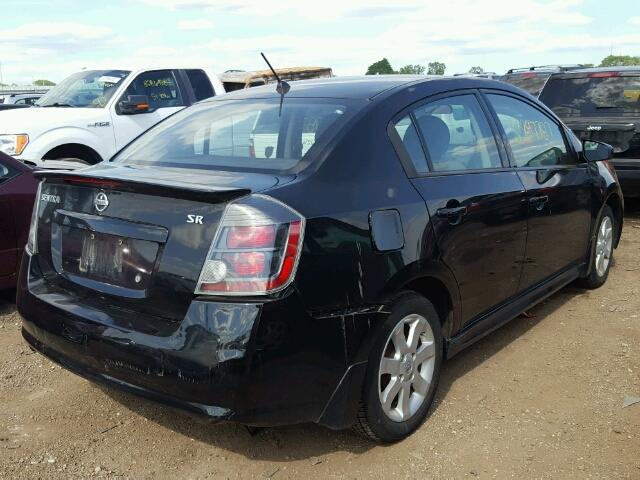 3N1AB6AP0AL714912 - 2010 NISSAN SENTRA BLACK photo 4