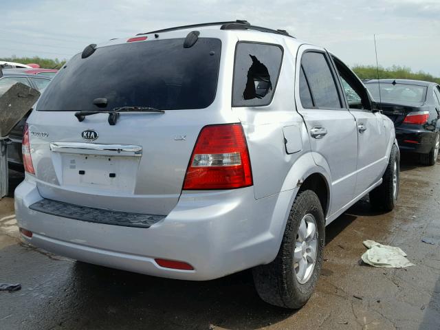 KNDJC736775669402 - 2007 KIA SORENTO EX SILVER photo 4