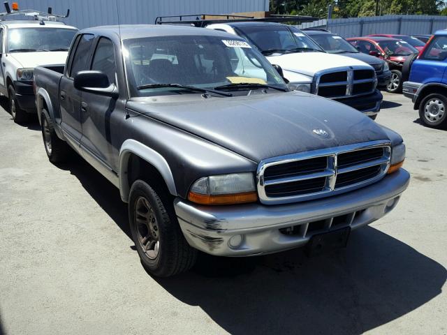 1D7HL48N03S251696 - 2003 DODGE DAKOTA QUA CHARCOAL photo 1