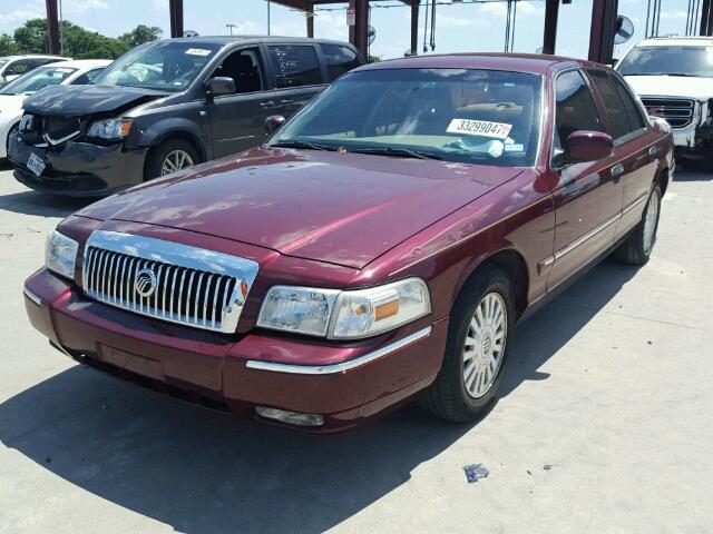 2MEFM75V96X613142 - 2006 MERCURY GRAND MARQ BURGUNDY photo 2