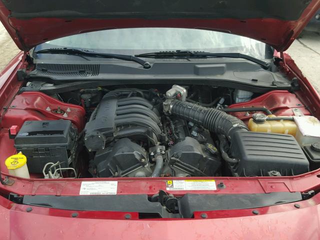 2B3KA43R18H240464 - 2008 DODGE CHARGER RED photo 7