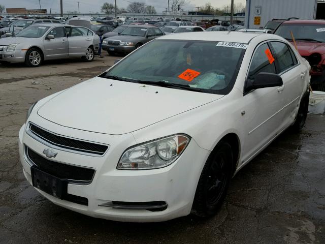 1G1ZG57B08F174272 - 2008 CHEVROLET MALIBU LS თეთრი ფოტო 2