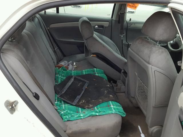 1G1ZG57B08F174272 - 2008 CHEVROLET MALIBU LS თეთრი ფოტო 6